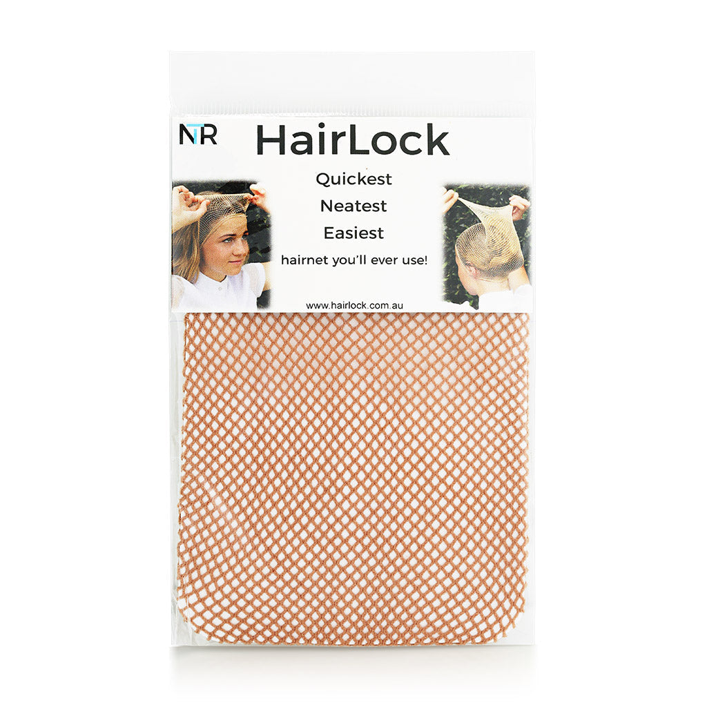 Hair net for light brown hair.