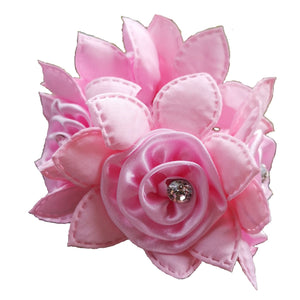 Rose Hair Scrunchie with Diamantes