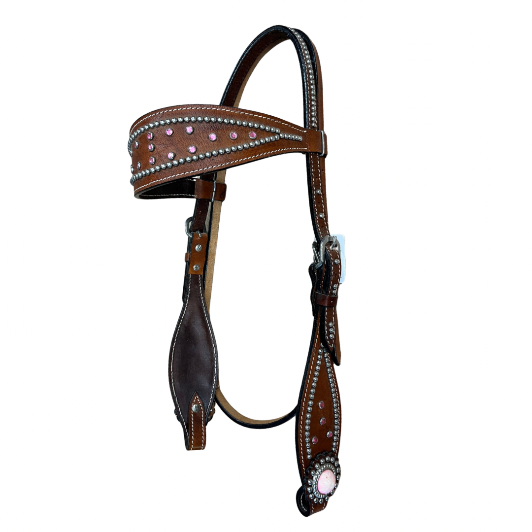 Pink Western Bridle