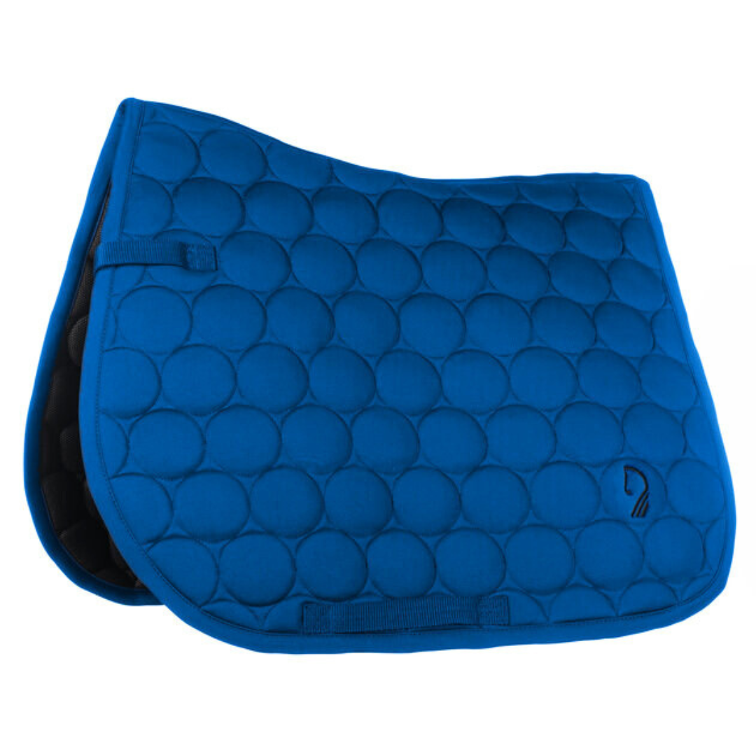 Blue general purpose saddle pad by Lauria Garrelli. Amalfi Sportive.