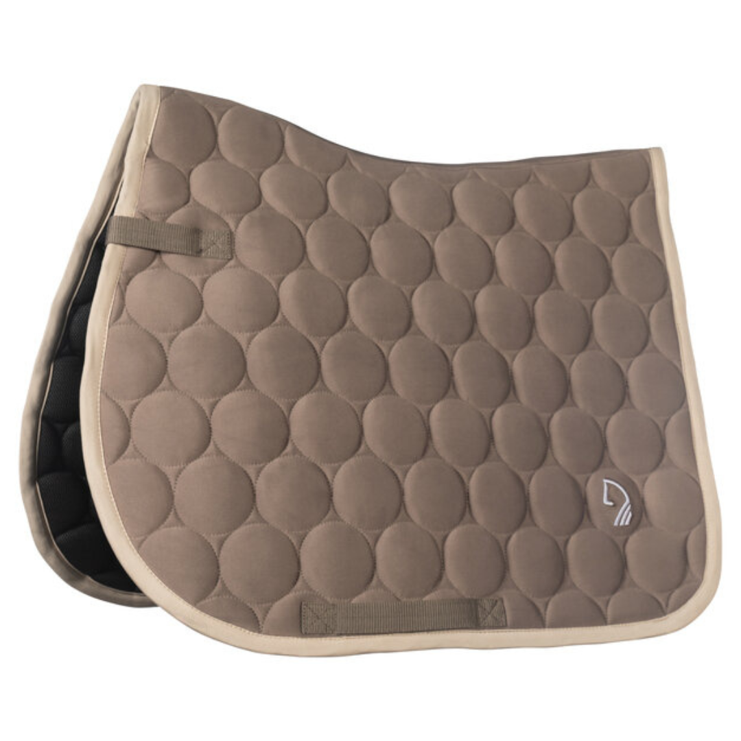 Taupe general purpose saddle pad by Lauria Garrelli. Amalfi Sportive.