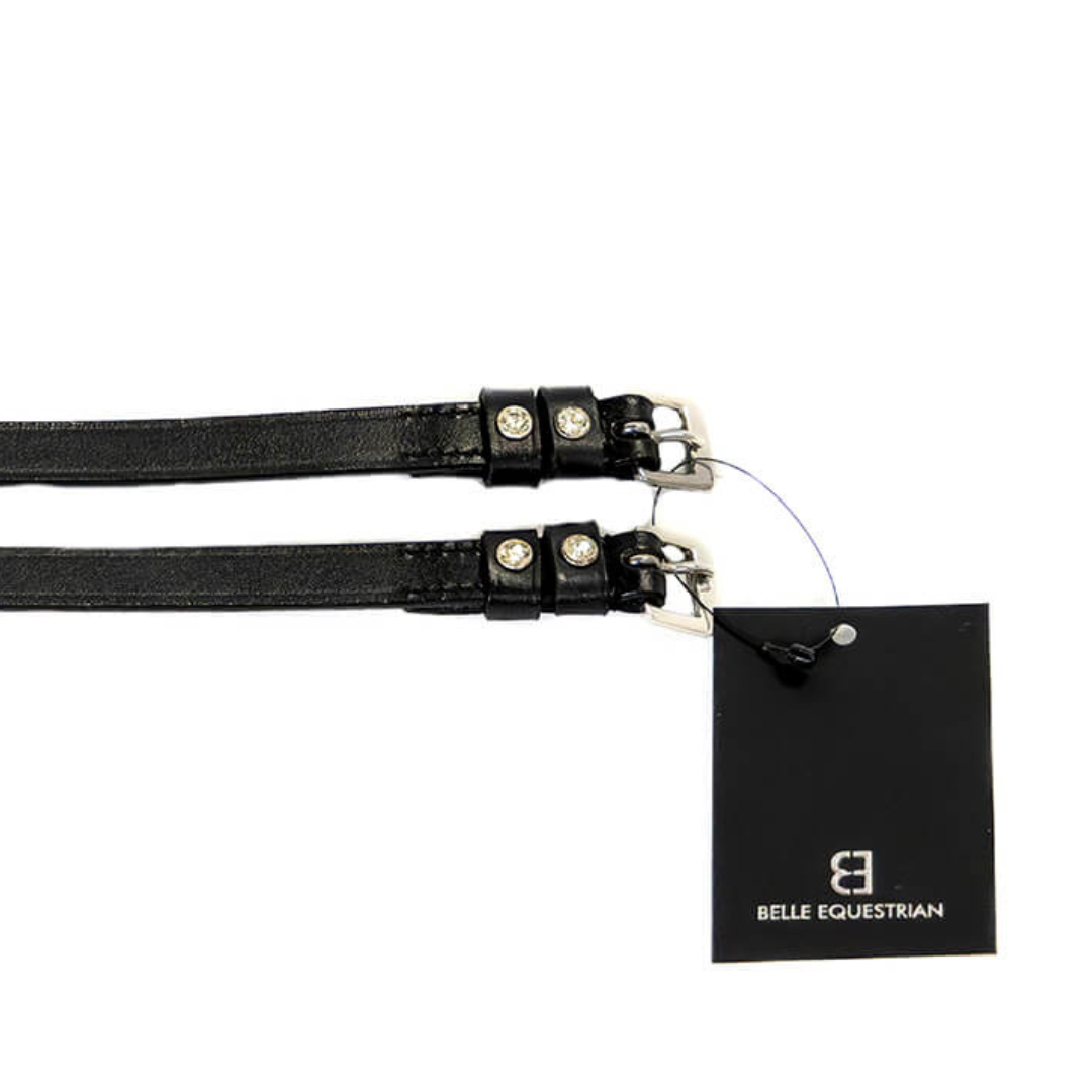 Deluxe Diamante Leather Spur Straps