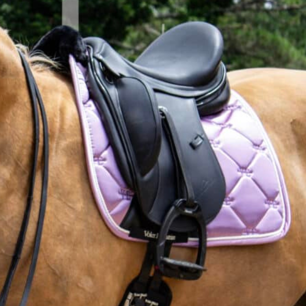light purple saddle pad