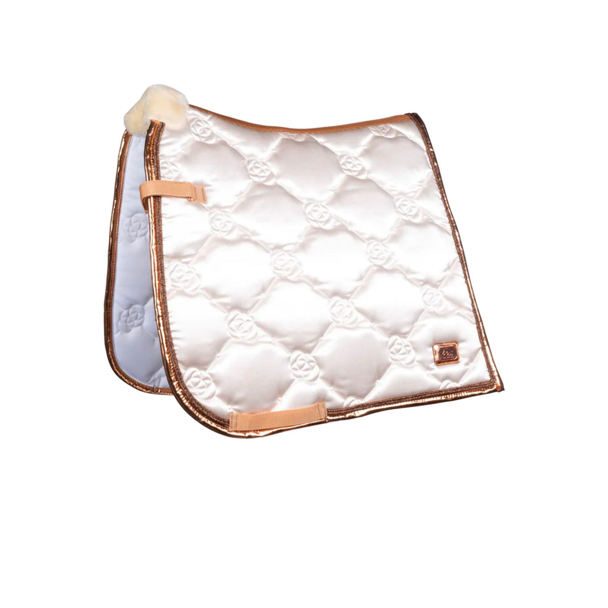 Vanilla saddle pad in a dressage cut.