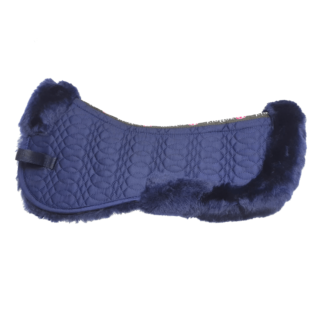 blue sheepskin half pad