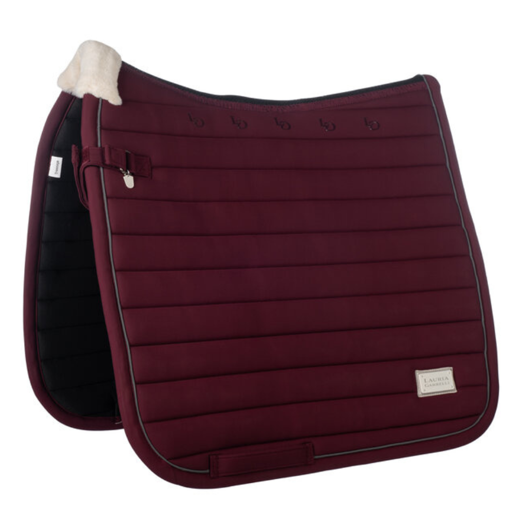 Deep bottle green (petrol) dressage saddle pad, breathable
