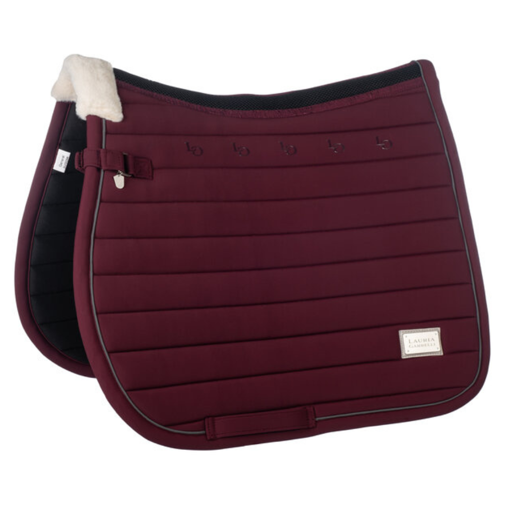 Deep bottle green (petrol) dressage saddle pad, breathable