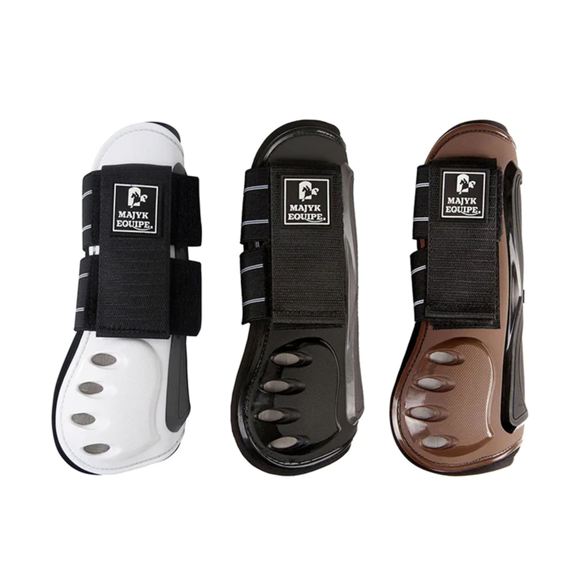 majyk equipe jump boots in white black and brown