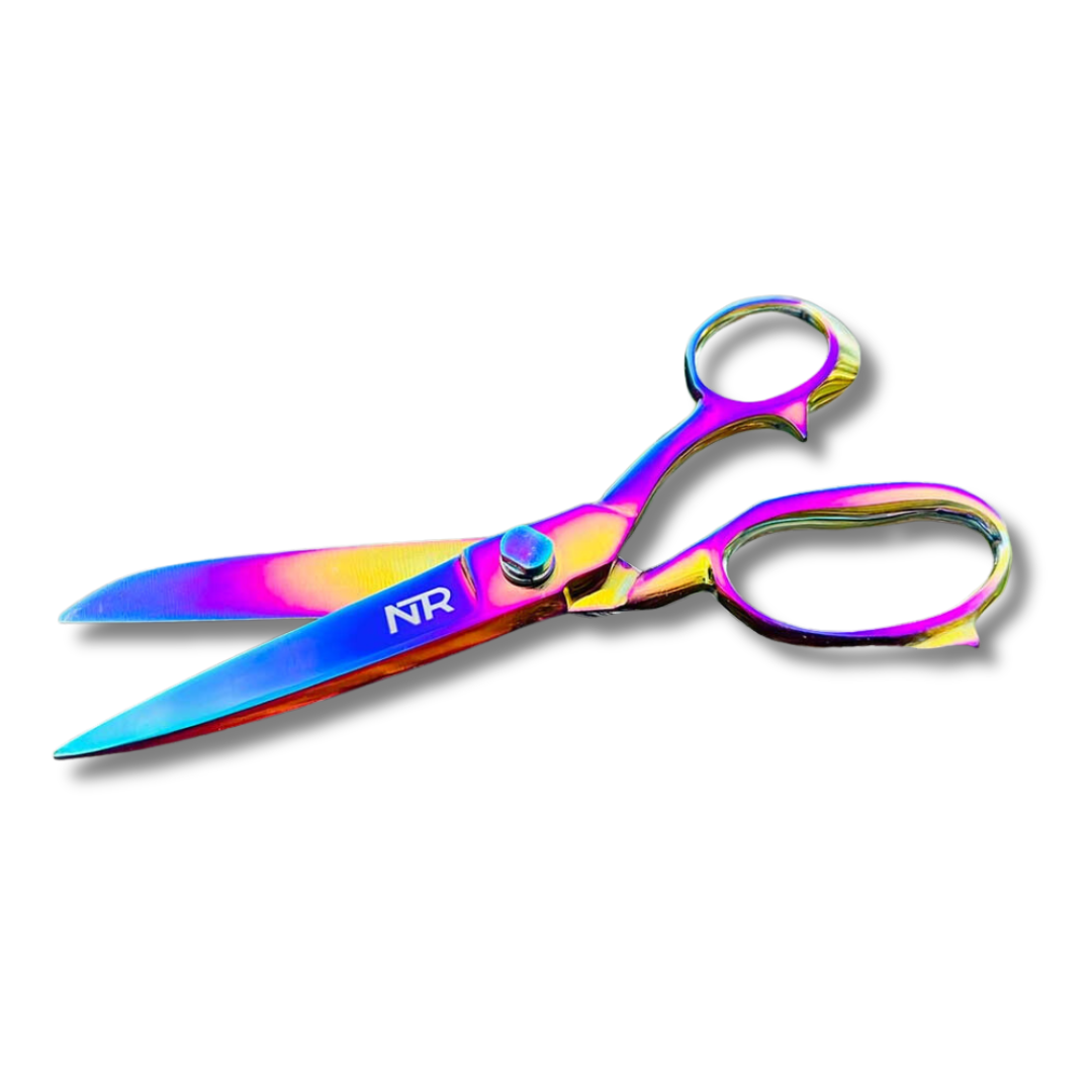 rainbow coloured scissors