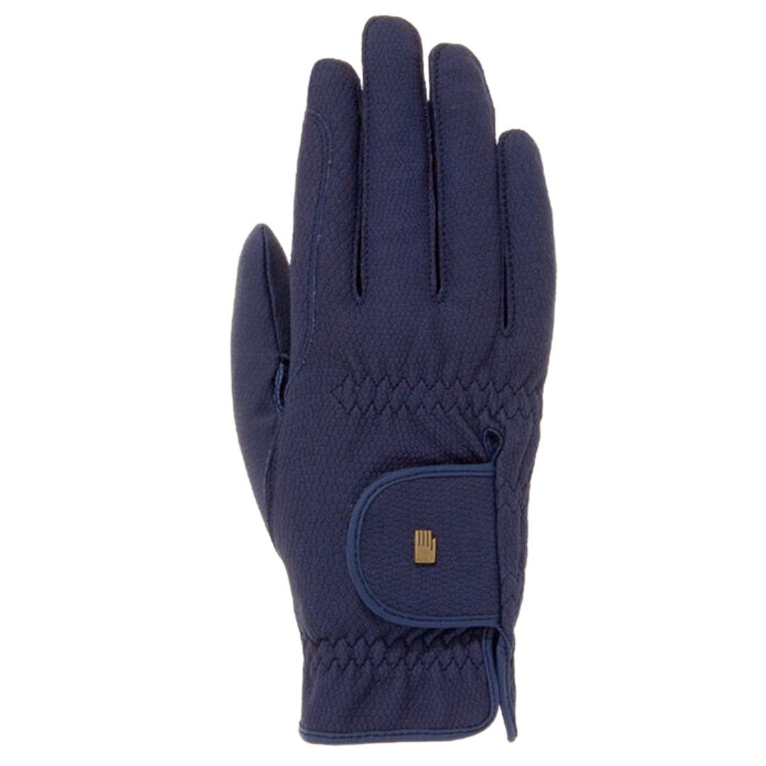 navy winter equestrian gloves
