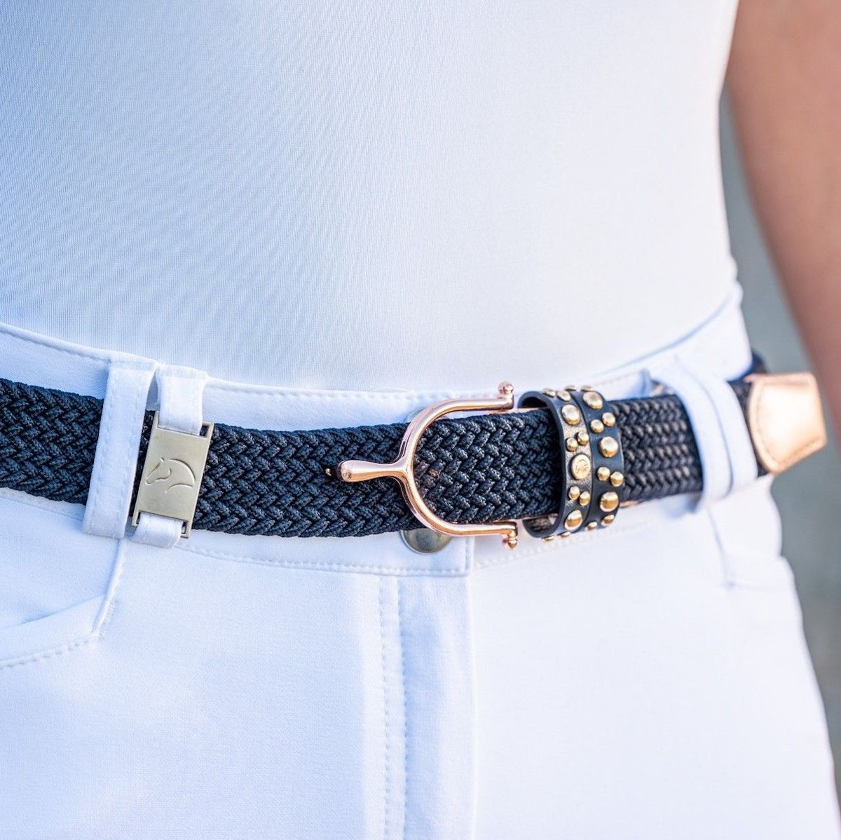 Rose Gold Elastic Belt