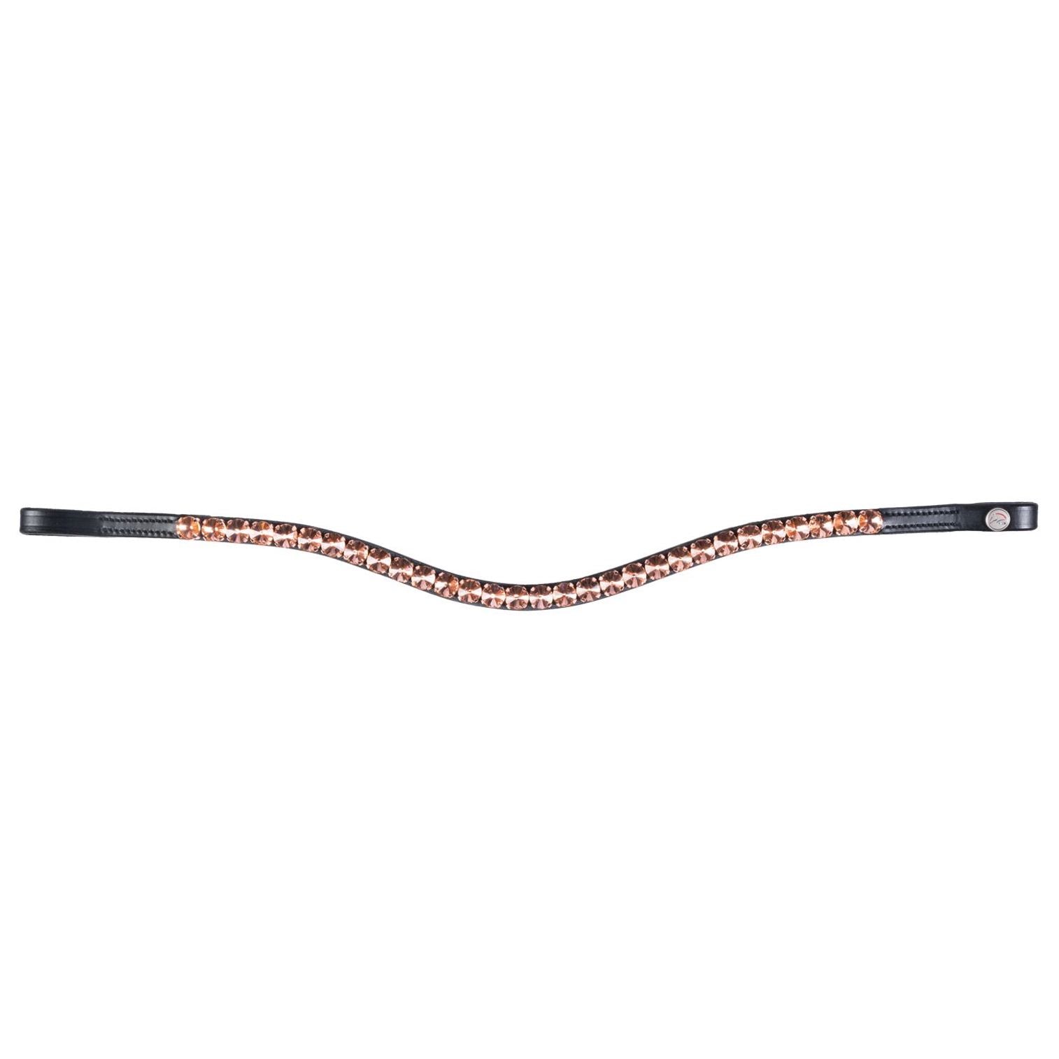 browband with large rose gold diamantes