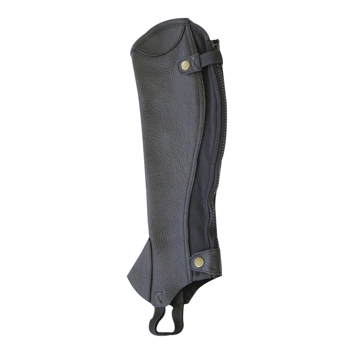 grained leather chaps
