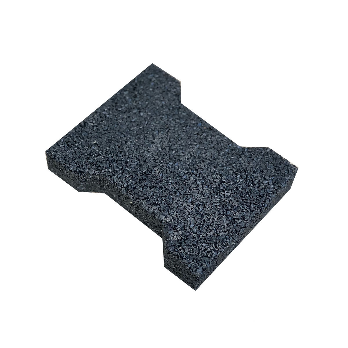 black rubber tile dog bone shape