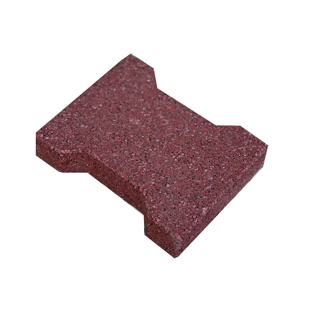 red rubber tile dog bone shape