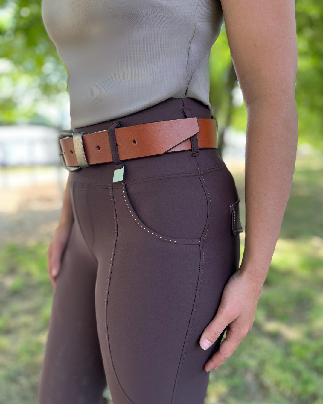 Titanium Performance Breeches - Chocolate