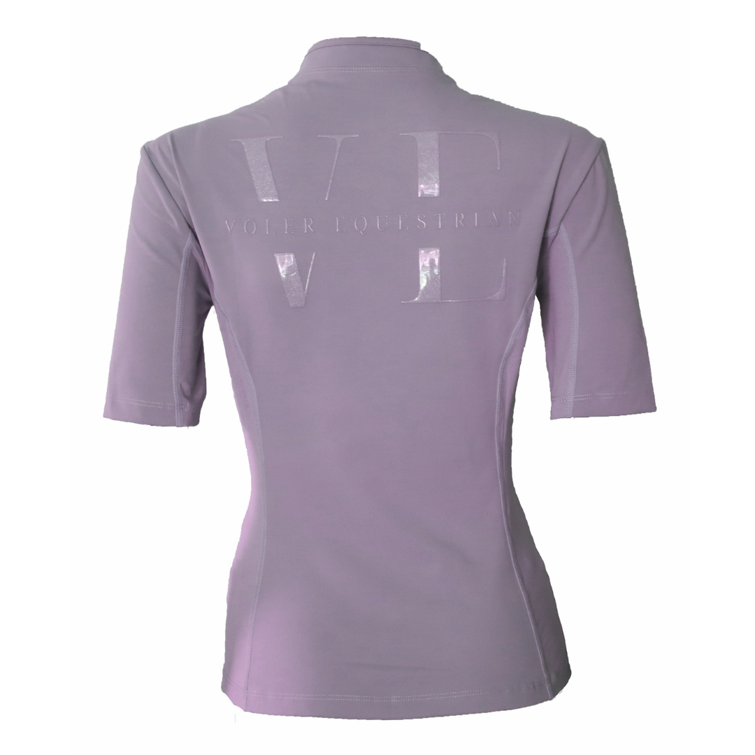 Voler Short Sleeve Riding Top - Dusty Violet