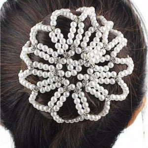Pearl & Diamante Hair Net
