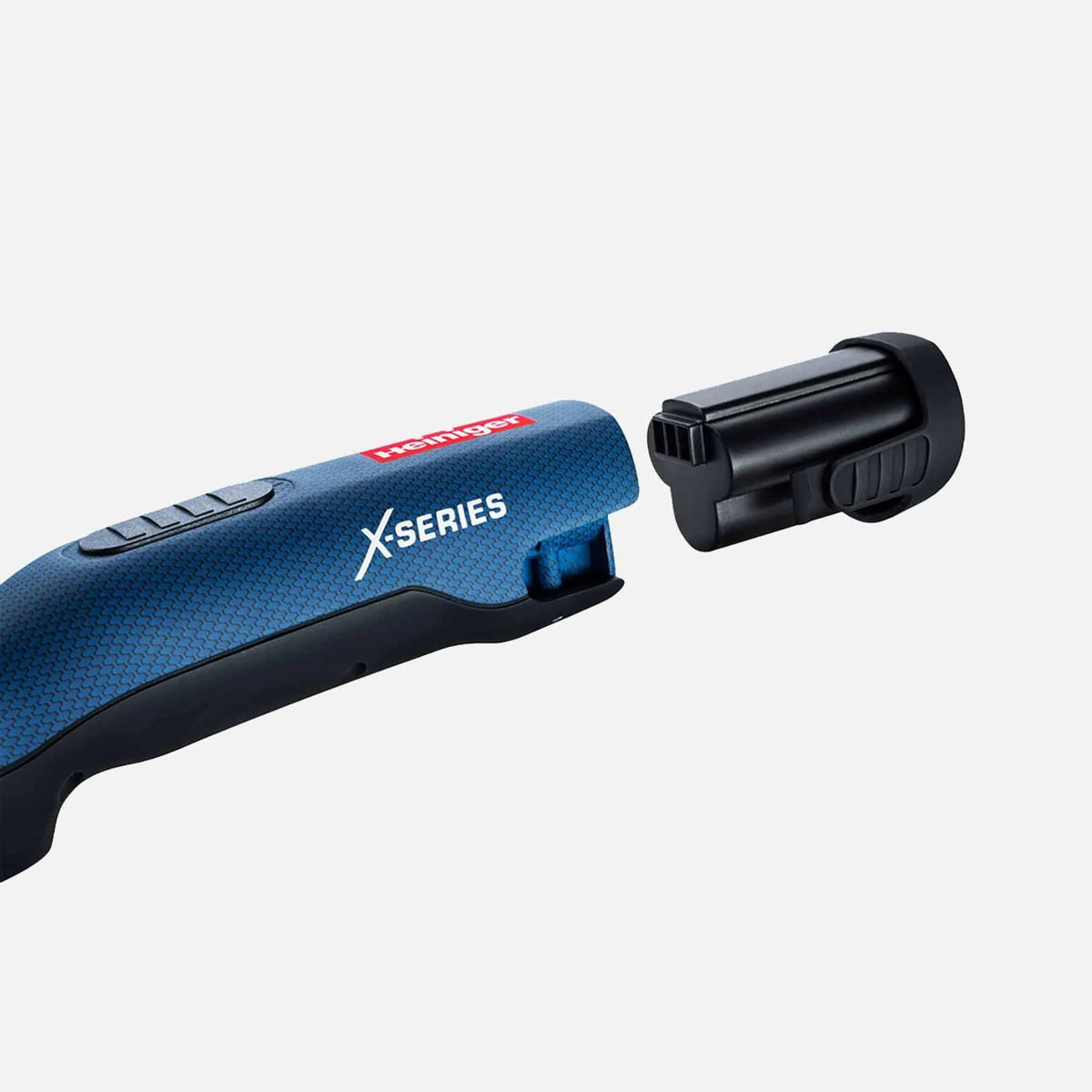 Horse clipper with battery pack separating from end to create two components.