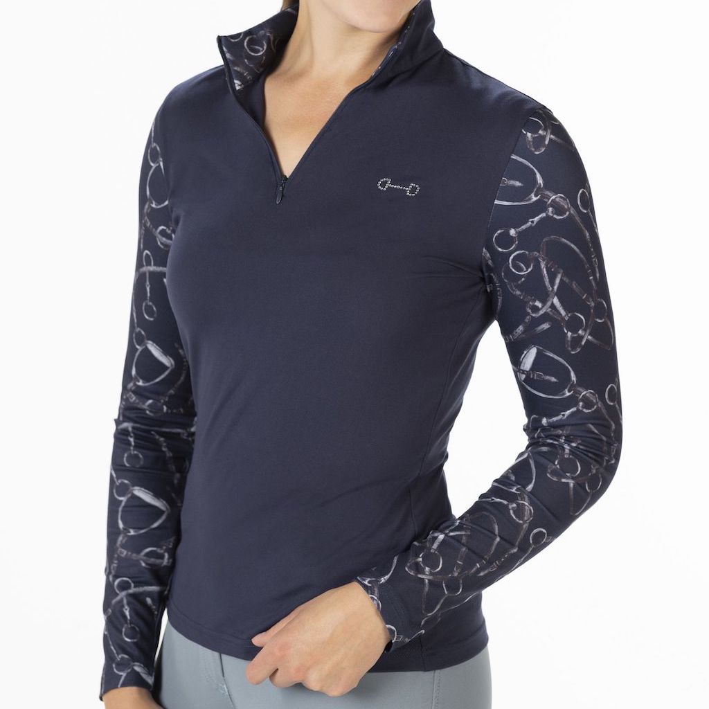 Monaco Long Sleeve Top - Navy