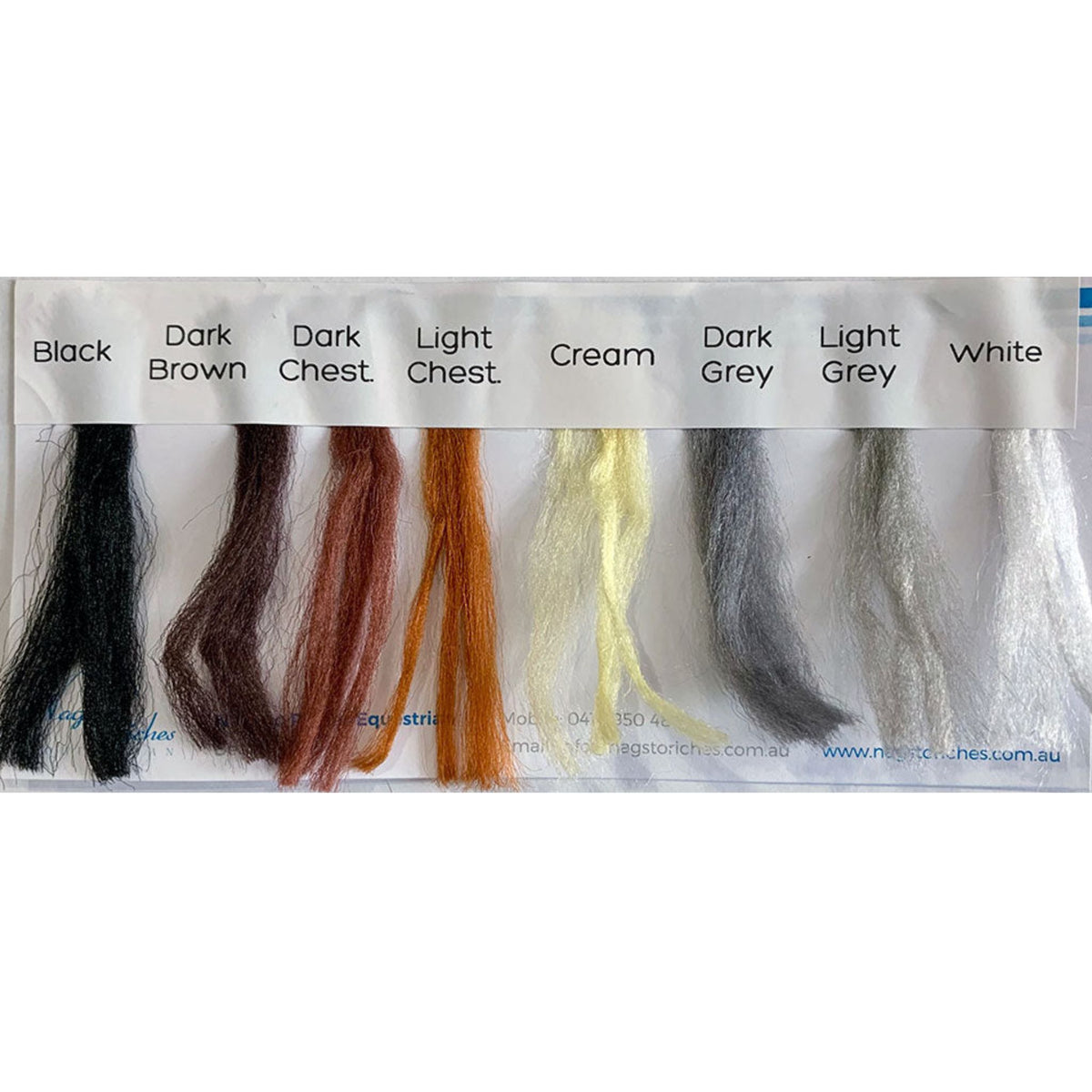 Names of plait booster colours. (sample size)