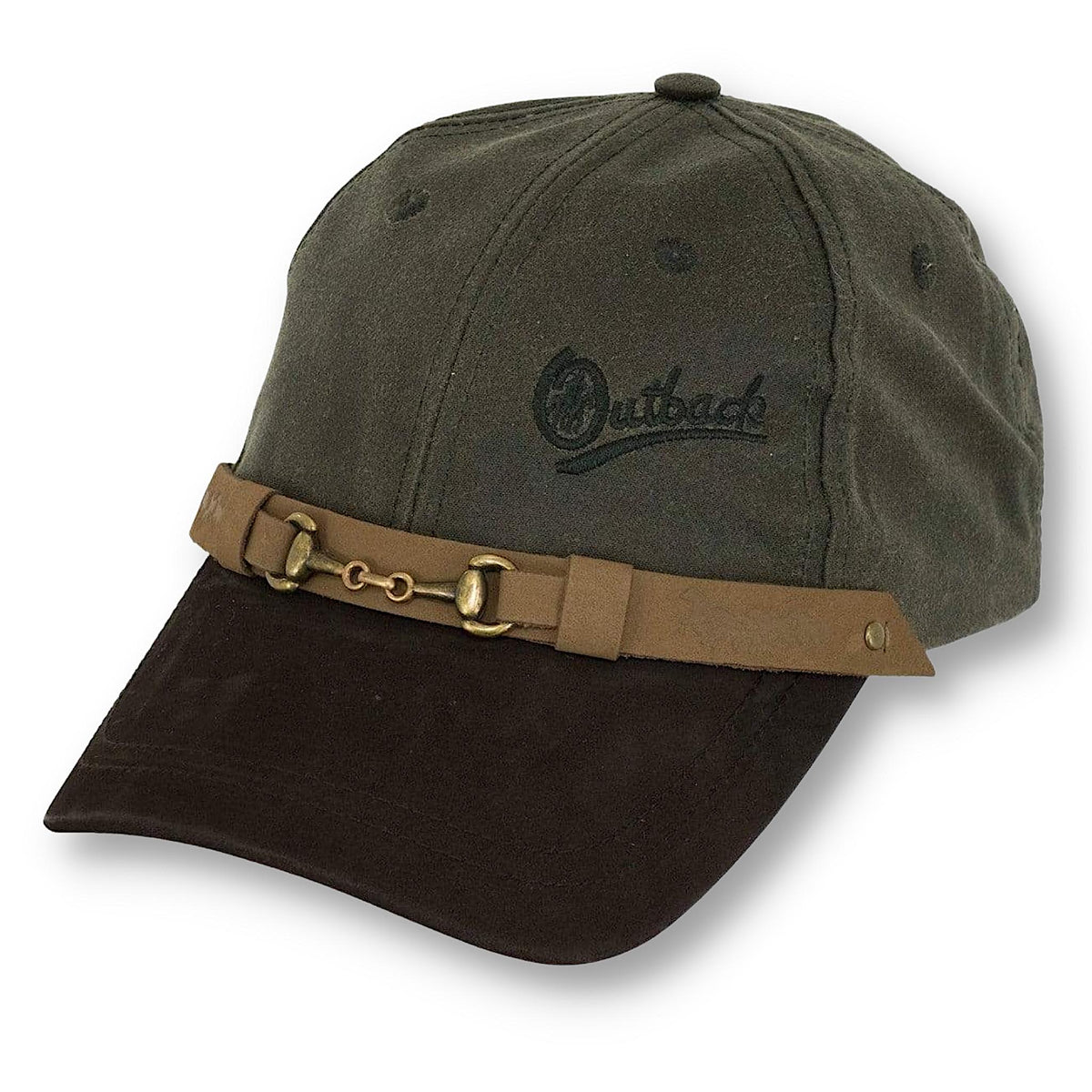 The sage oilskin equestrian cap.