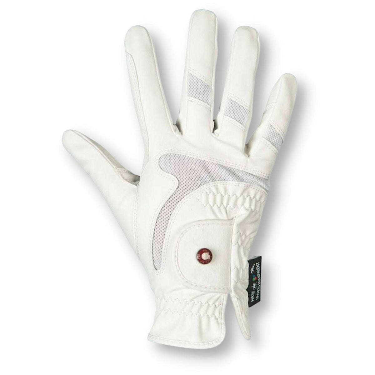 White Air mesh gloves.