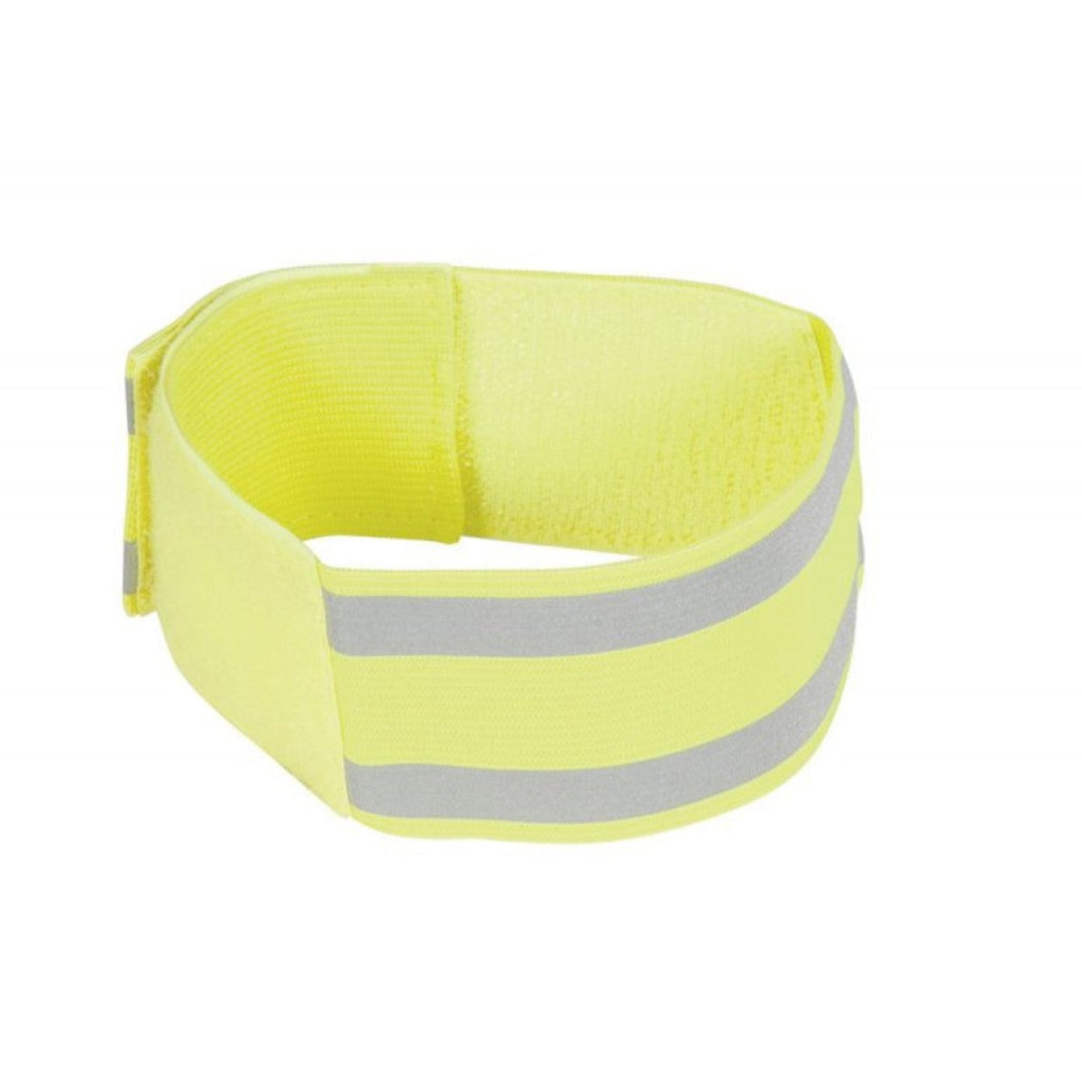 Yellow reflective leg band for horse.