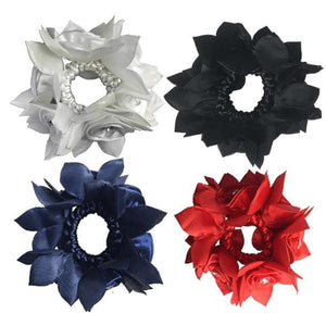 Rose Hair Scrunchie with Diamantes