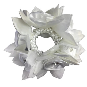 Rose Hair Scrunchie with Diamantes