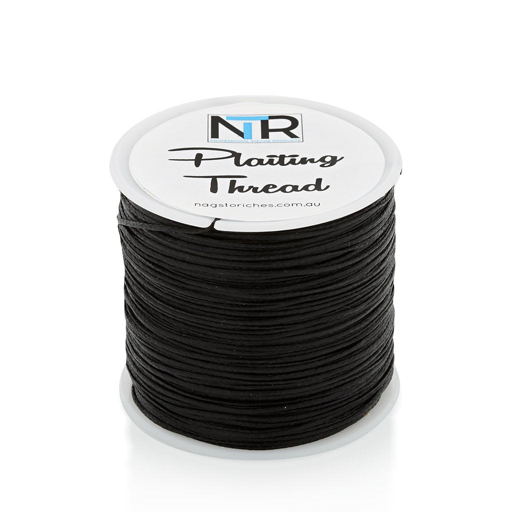 black plaiting thread