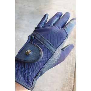 Horse Riding Gloves - Navy