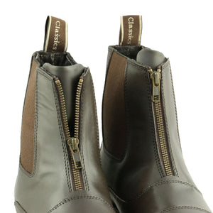 Zip Front Jodhpur Boots